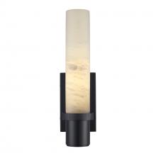 Trans Globe 22700 BK - 1LT SCONCE ALABASTER CANDLE-BK